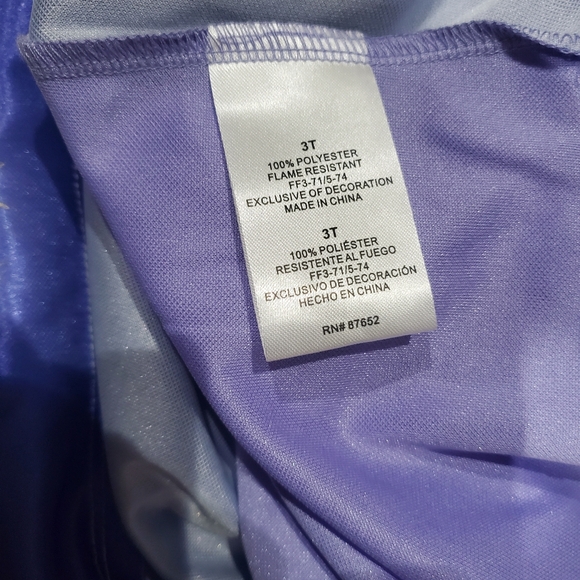 Girl's Disney WISH Fantasy Gown Asha & Star Sleepwear Purple Size 3T NWT - Picture 4 of 6